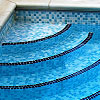 Swimming pool liners or mosaic tiles